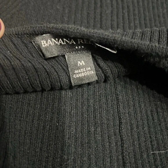 Black Sweater Midi Dress with Scoop back - Picture 4 of 6